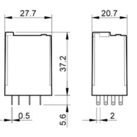 Finder serie 55 relè ad innesto su zoccolo con 4 contatti 7a uso industriale