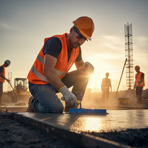 Cazzuola ancora a punta quadra 20 cm con manico in gomma
