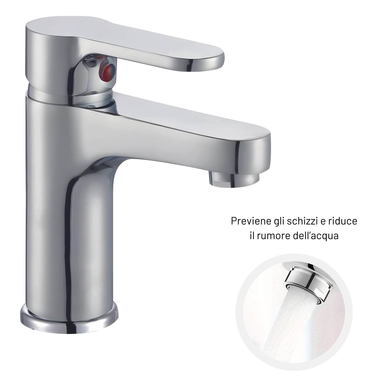 Miscelatore rubinetto lavabo cromato bagno casa *** confezione 1