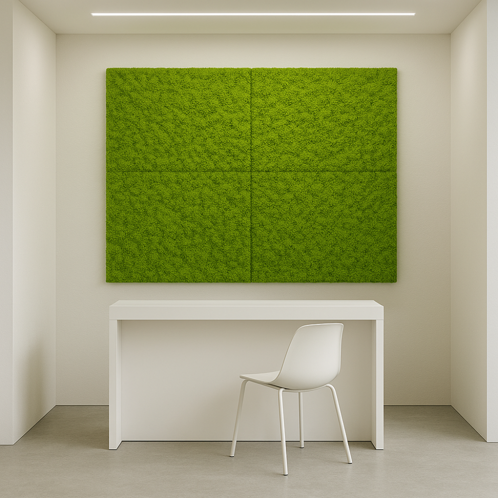 Pannello decorativo siepe artificiale interni esterni 50 x 50 x h3 cm muschio