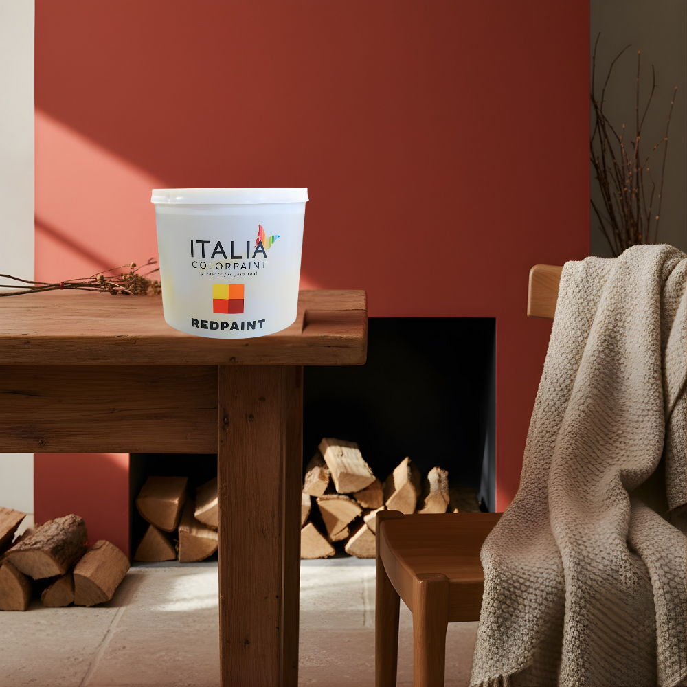 Redpaint idropittura acrilica per caminetti superlavabile e resistente