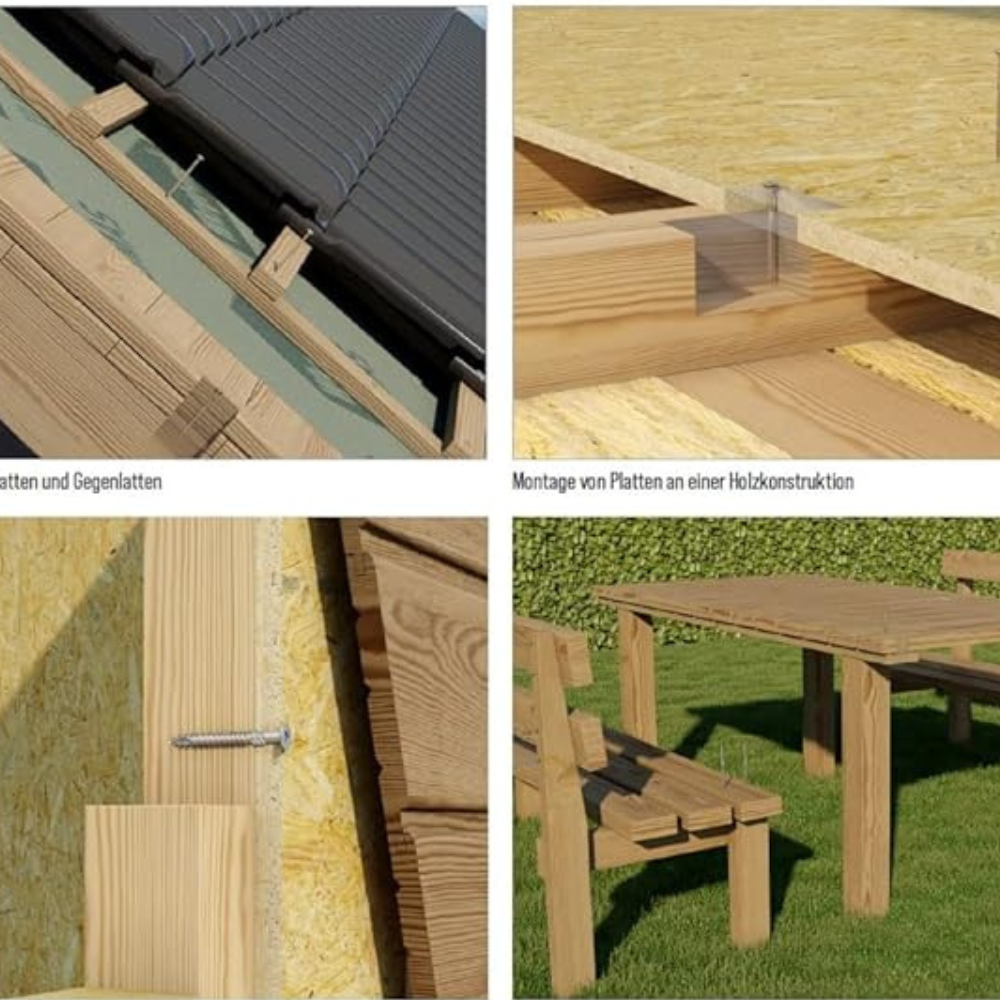 Viti autoforanti legno performant tsp diametro 3,5 mm zincate gialle 1000 pezzi *** lunghezza 40, confezione 1