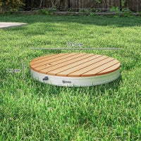 Doccia da Giardino Portatile con Altezza Fino a 4 m e Getti d'Acqua Regolabili, Effetto Legno