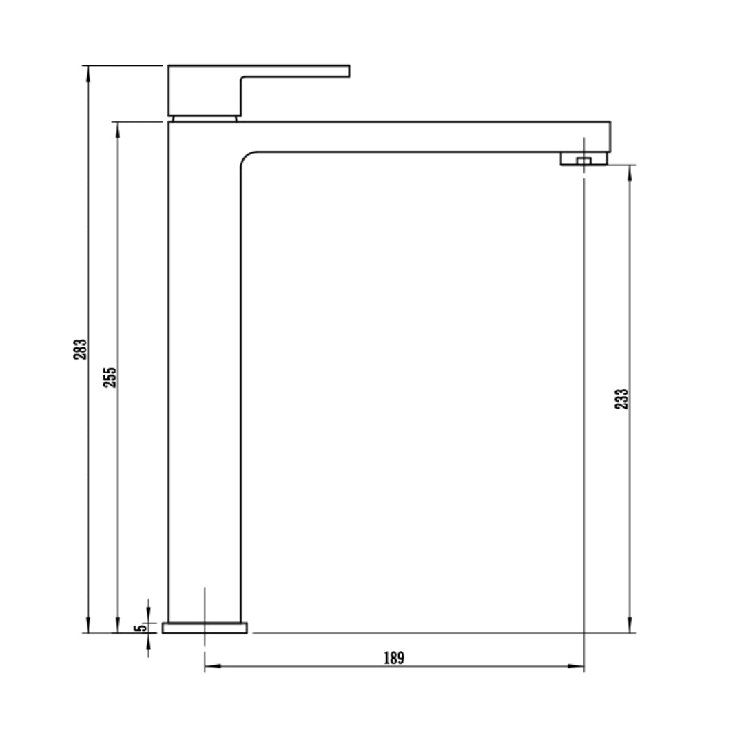 Ogomondo miscelatore rubinetto lavabo appoggio purple bocca alta nero black *** confezione 1