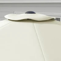 Telo per Ombrellone da Ø295 cm in Poliestere Crema Resistente all'Acqua con Presa d'Aria Superiore