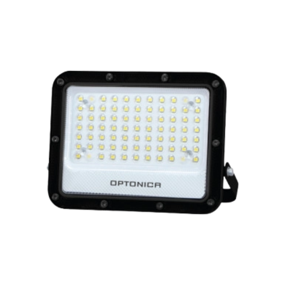 Optonica proiettore led smd corpo nero linea premium 4000k ip65 clip luminoso *** watt 50 watt, confezione 1