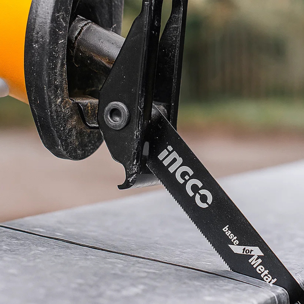 Lama ricambio seghetto a gattuccio metallo acciaio lamiera 2 pezzi ingco