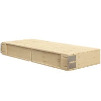 Tavolo da Picnic Pieghevole con Sgabelli Integrati e Foro per Ombrellone in Alluminio e Legno