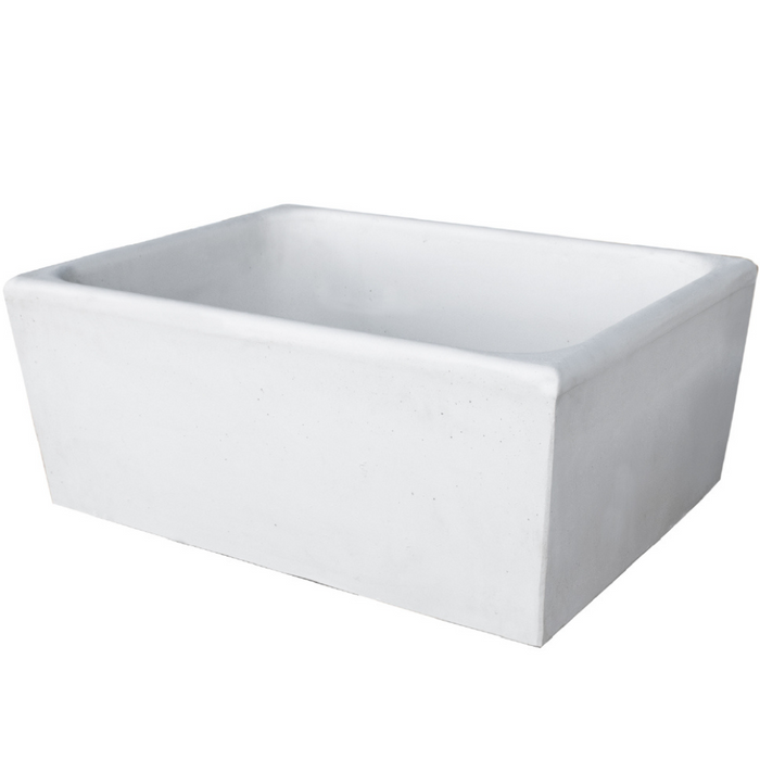 Pilozza calcestruzzo cemento serie ostuni design moderno bianco verniciabile *** misure 60 x 47 x h.30 cm, confezione 1