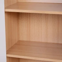 Scarpiera Slim da Parete, Mobile Multiuso con 2 Ante e Ripiani Regolabili per Camera da Letto e Ingresso, in Legno, 80x32x91cm