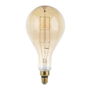 Lampada led bulbo e27 8 watt ps160 filamento risparmio energetico 1800k