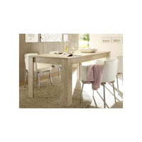 Tavolo 137x90cm con gambe in legno, Collezione SHOW, colore rovere chiaro