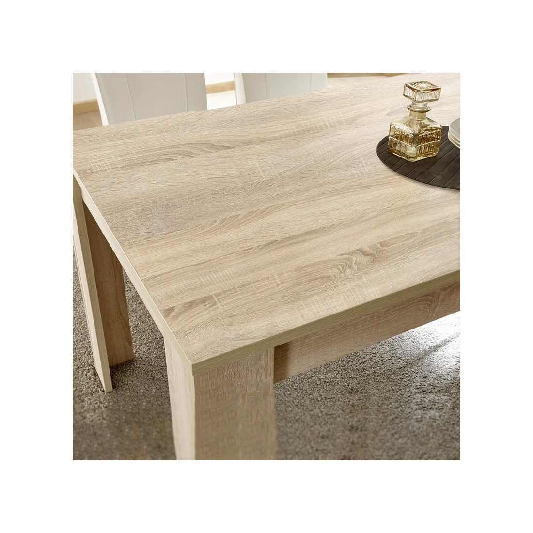 Tavolo 137x90cm con gambe in legno, Collezione SHOW, colore rovere sonoma