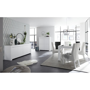 Tavolo 180x90, Collezione FALL, colore bianco opaco laccato