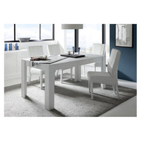 Tavolo 180x90, Collezione FALL, colore bianco opaco laccato
