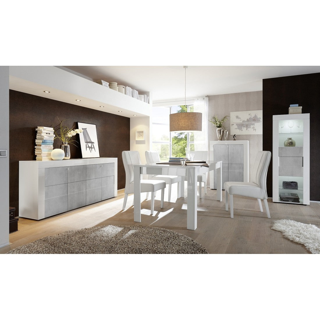 Tavolo 180x90, Collezione SEA, bianco opaco laccato