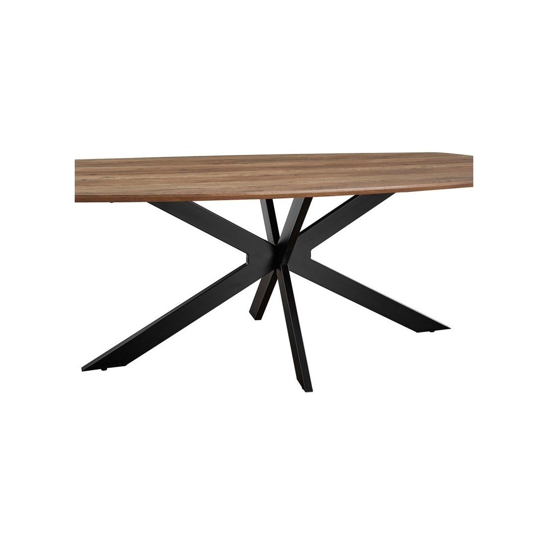 Tavolo da pranzo ovale per 10 persone collezione TUNIS. Piedi design in metallo.