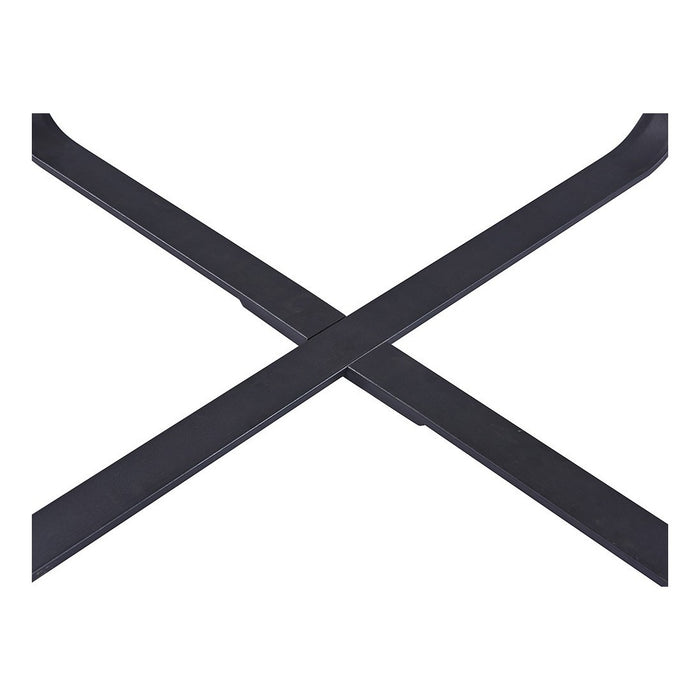 Tavolo da pranzo rotondo NOVES, ø120cm - marrone/nero - Stile Moderno