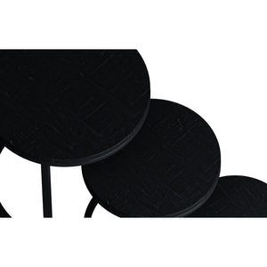 Tavolino collezione PLATO nero.