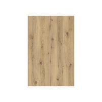 Tavolino color quercia e nero collezione VILLA con nicchie per il deposito.