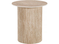 Tavolino laterale in ceramica "Eclat", tavolino, comodino - 50 x 50 cm - Marrone