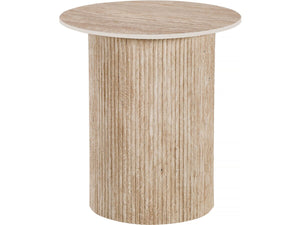 Tavolino laterale in ceramica "Eclat", tavolino, comodino - 50 x 50 cm - Marrone