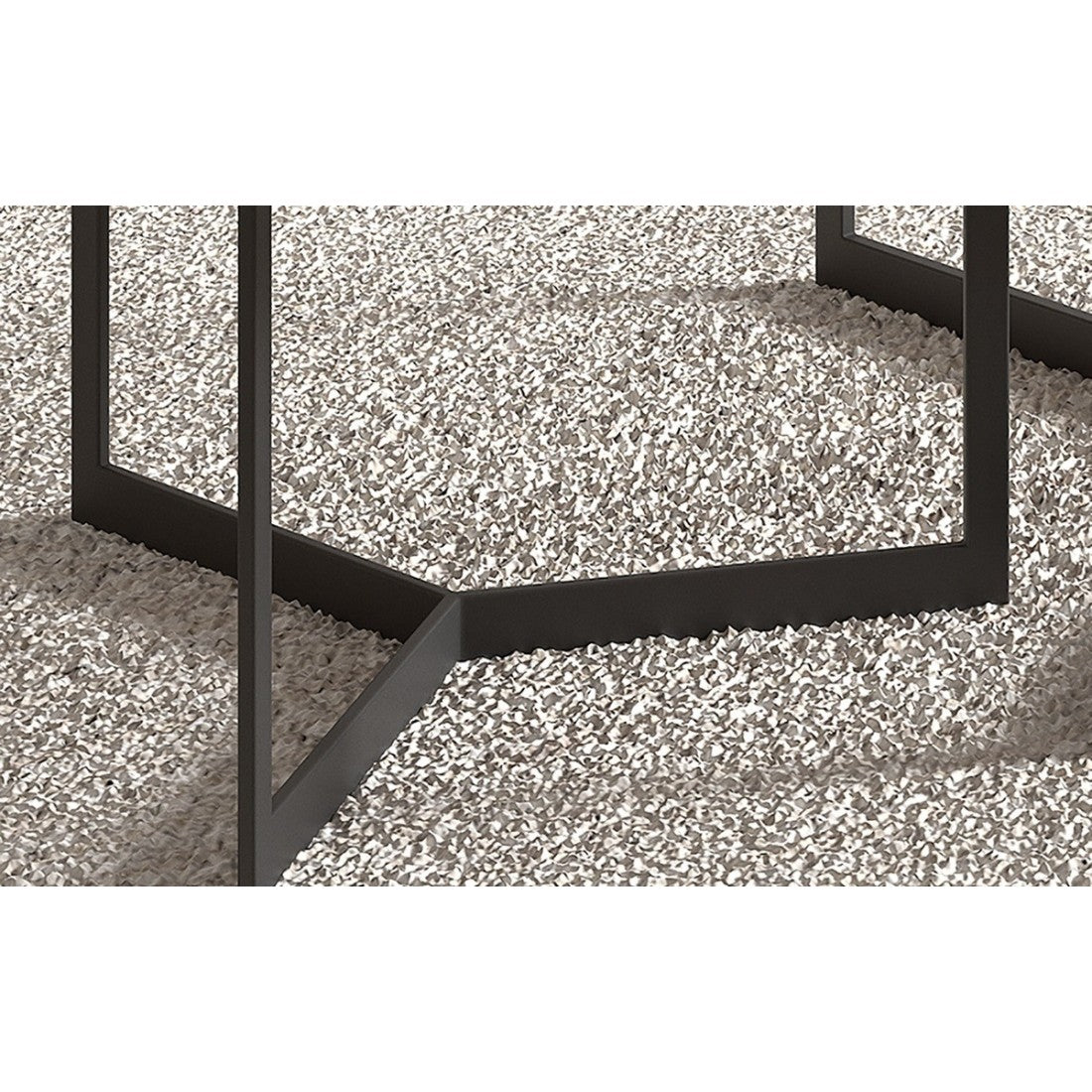 Tavolino basso nidificato rotondo in legno massiccio esotico. finitura nera collezione LAVE.