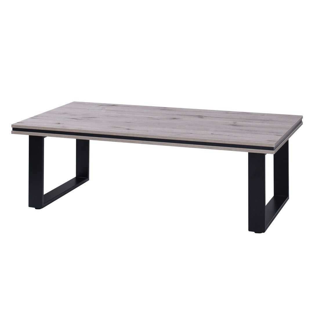 Tavolino basso MALAGA - Colore quercia Wellington - 135 x 70 x 45 cm