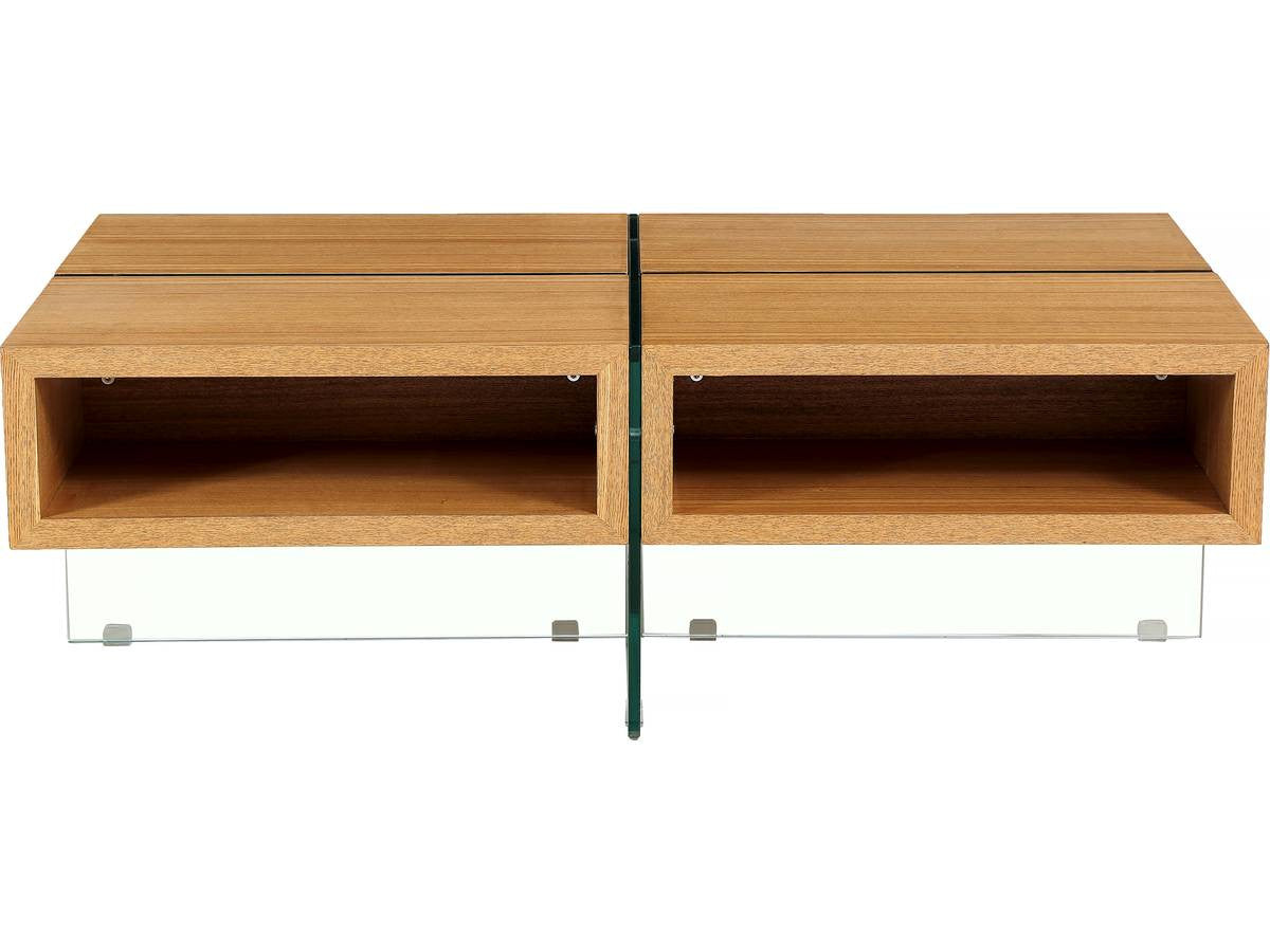 Tavolino "Milano" - 120 x 60 x 40 cm - Finitura quercia