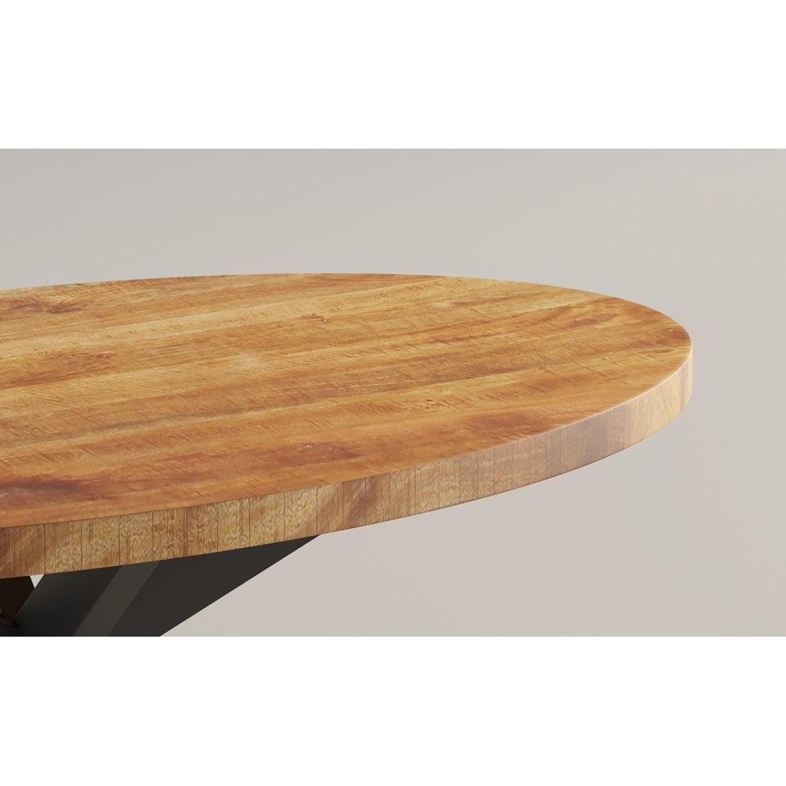 Tavolino basso ovale collezione MADEIRO marrone.