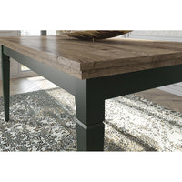 Tavolino basso rettangolare collezione ASSIA. Colori verde e rovere.