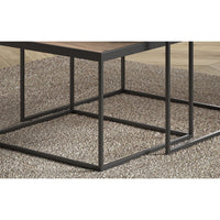 Tavolino basso RUBIK, tavolino nidificante, piano in legno massiccio esotico di Mangolia, ideale per un soggiorno contemporaneo.