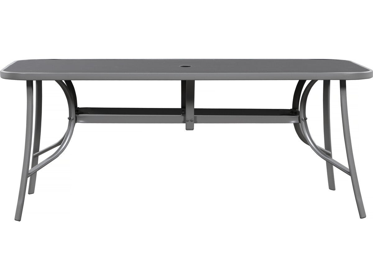 Tavolo da giardino "Cordoba" - Phoenix - 8 posti - Argentato