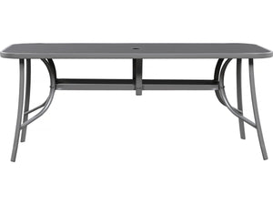 Tavolo da giardino "Cordoba" - Phoenix - 8 posti - Argentato