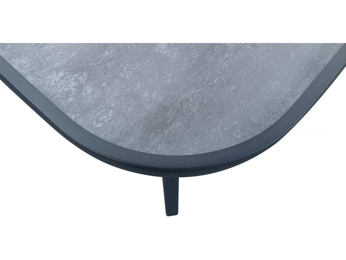 Tavolo da giardino "Cordoba" - Phoenix - 8 posti - Effetto marmo grigio