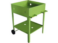 Carrello portavasi in metallo "Laurier" - 55 x 55 x 80 cm - Verde