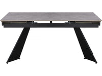 Tavolo da pranzo allungabile in ceramica per 6-10 persone "Equinoxe" - Grigio marmorizzato