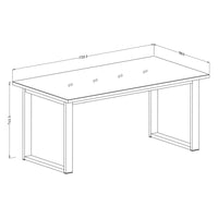 Tavolo allungabile per sala da pranzo MILO 170-220cm, colore rovere