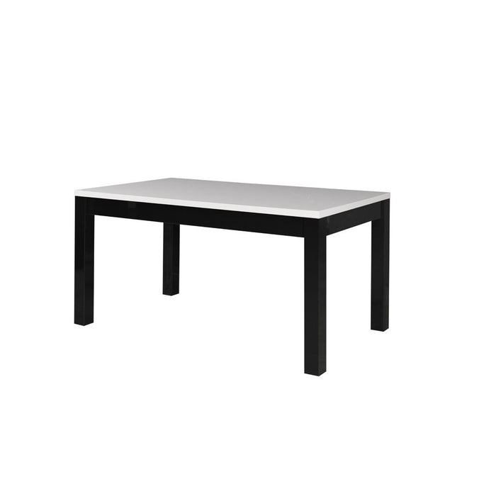 Tavolo FABIO - Colori nero e bianco - 160 cm
