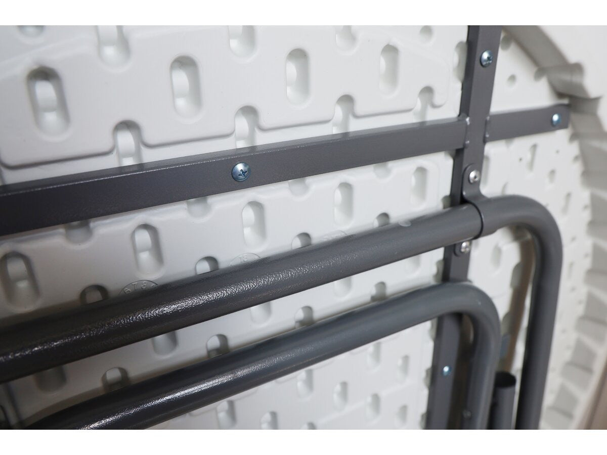 Tavolo alto pieghevole in plastica "Lili" Ø 80 cm - bianco