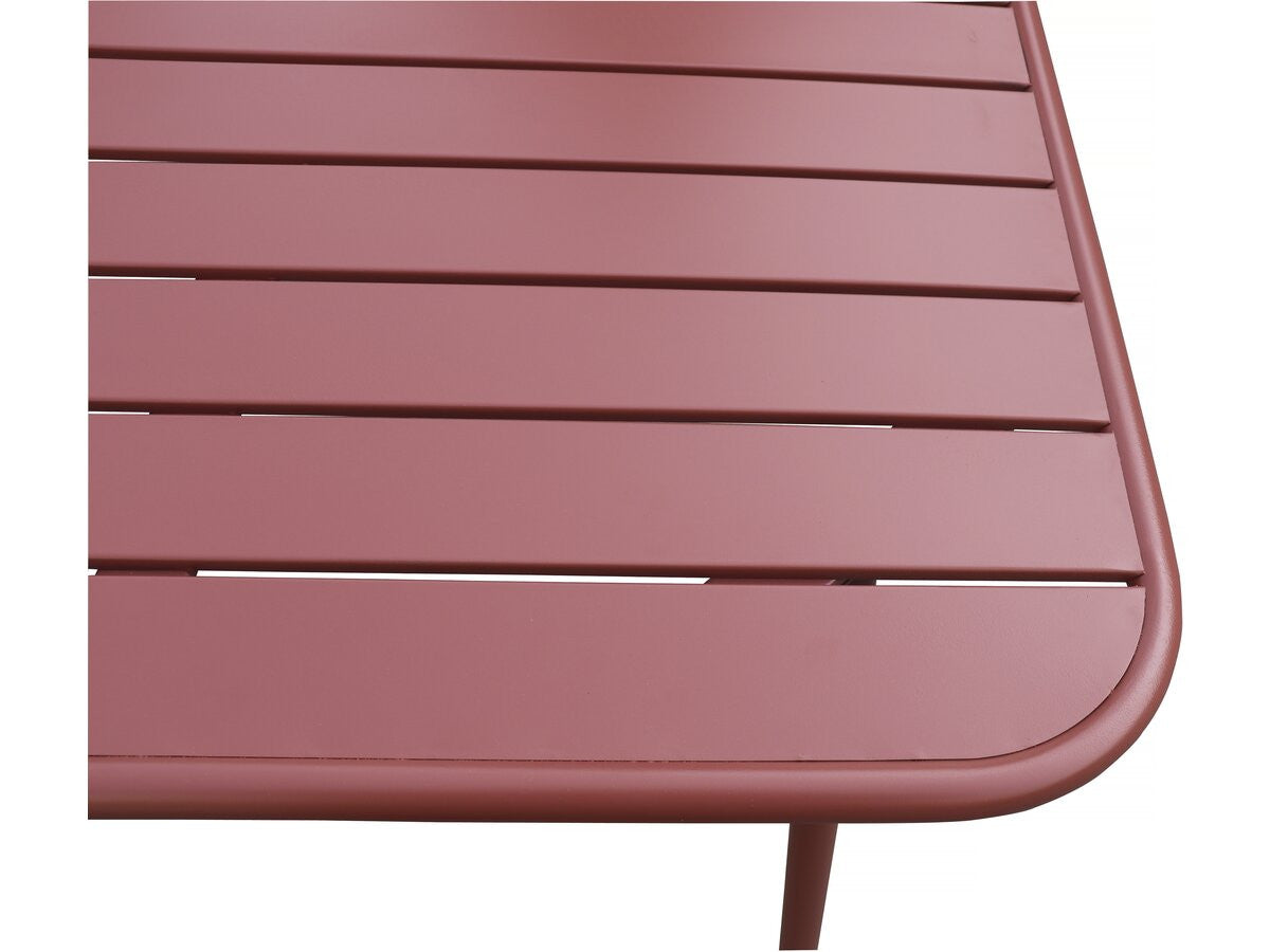 Tavolo da giardino in metallo "Bilbao" - 150 x 90 x 71 cm - Terracotta