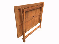 Tavolo pieghevole esotico "Hong Kong" - Maple - 135 x 80 cm - Marrone chiaro