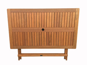 Tavolo pieghevole esotico "Hong Kong" - Maple - 135 x 80 cm - Marrone chiaro