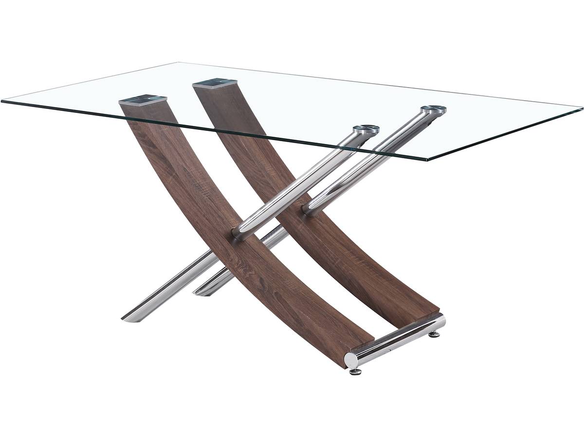 Tavolo da pranzo Diva 160x90x76 cm Color quercia, laccato