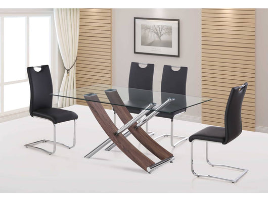 Tavolo da pranzo Diva 160x90x76 cm Color quercia, laccato