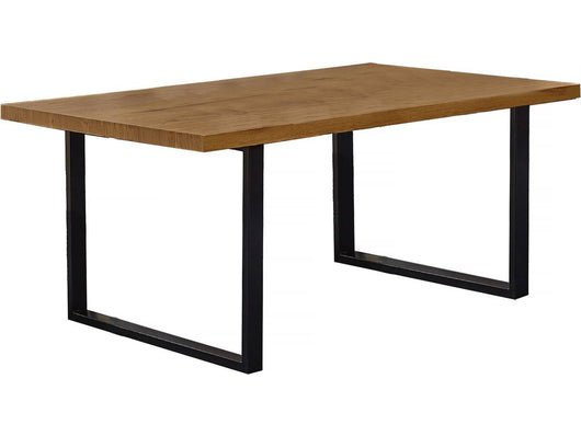 Tavolo da pranzo 180x100x75 cm Presidio Rovere e Nero