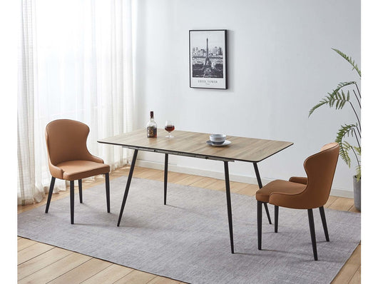 Tavolo da pranzo allungabile "Ebele" - 120/160 x 80 x 76 cm - Rovere