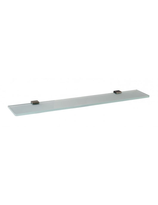 Mensola doccia NIL in vetro e ottone metallo grigio 60 cm