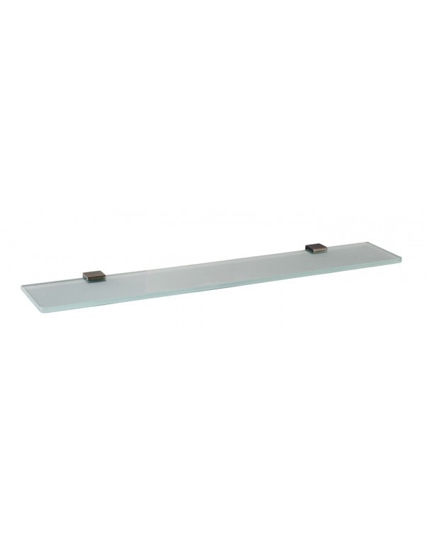 Mensola doccia NIL in vetro e ottone metallo grigio 60 cm