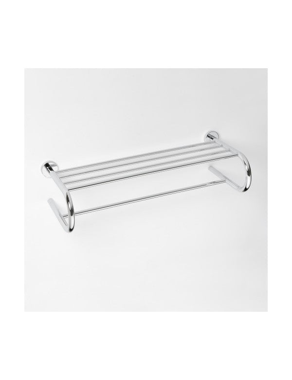 Mensola portasalviette a U OMEGA ottone cromato 65,5x16,5x27cm